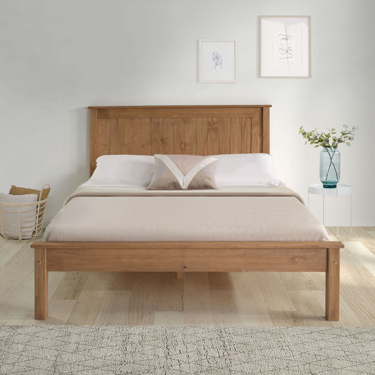 Taurus Low Footend Bed (LB58) - Rustic Pine - Multiple Sizes