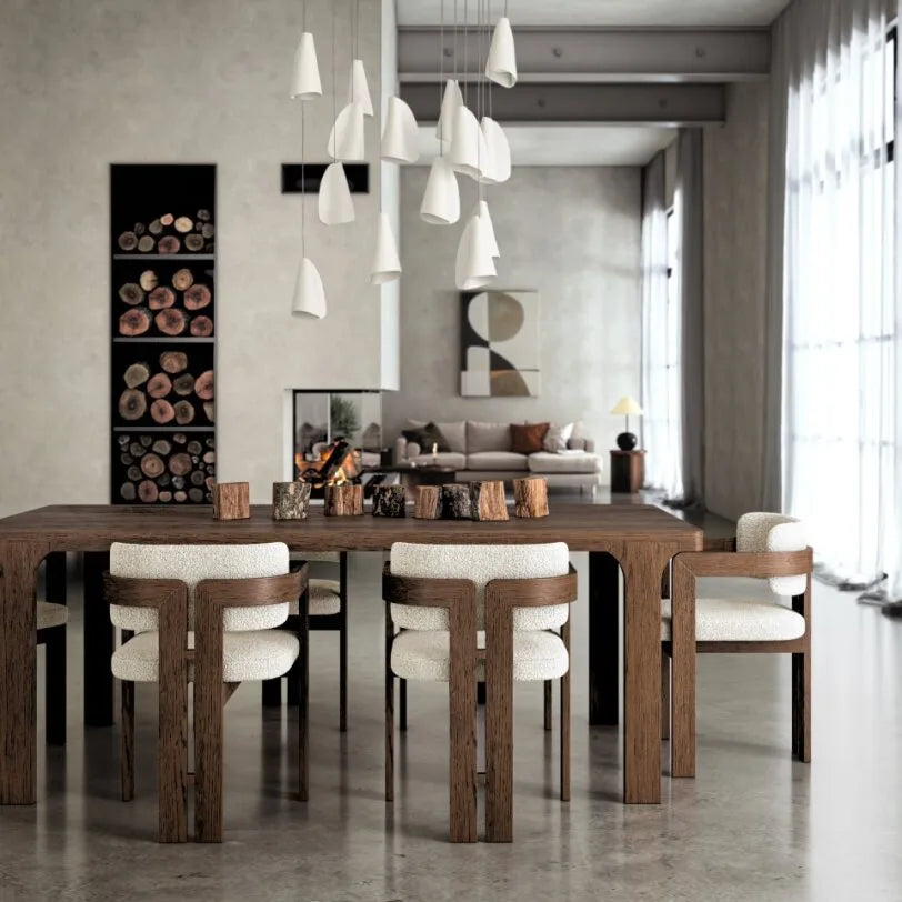 California Dining Table - Dark Oak