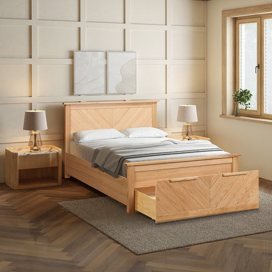 Kenji Storage Bed (LB77) - Multiple Sizes