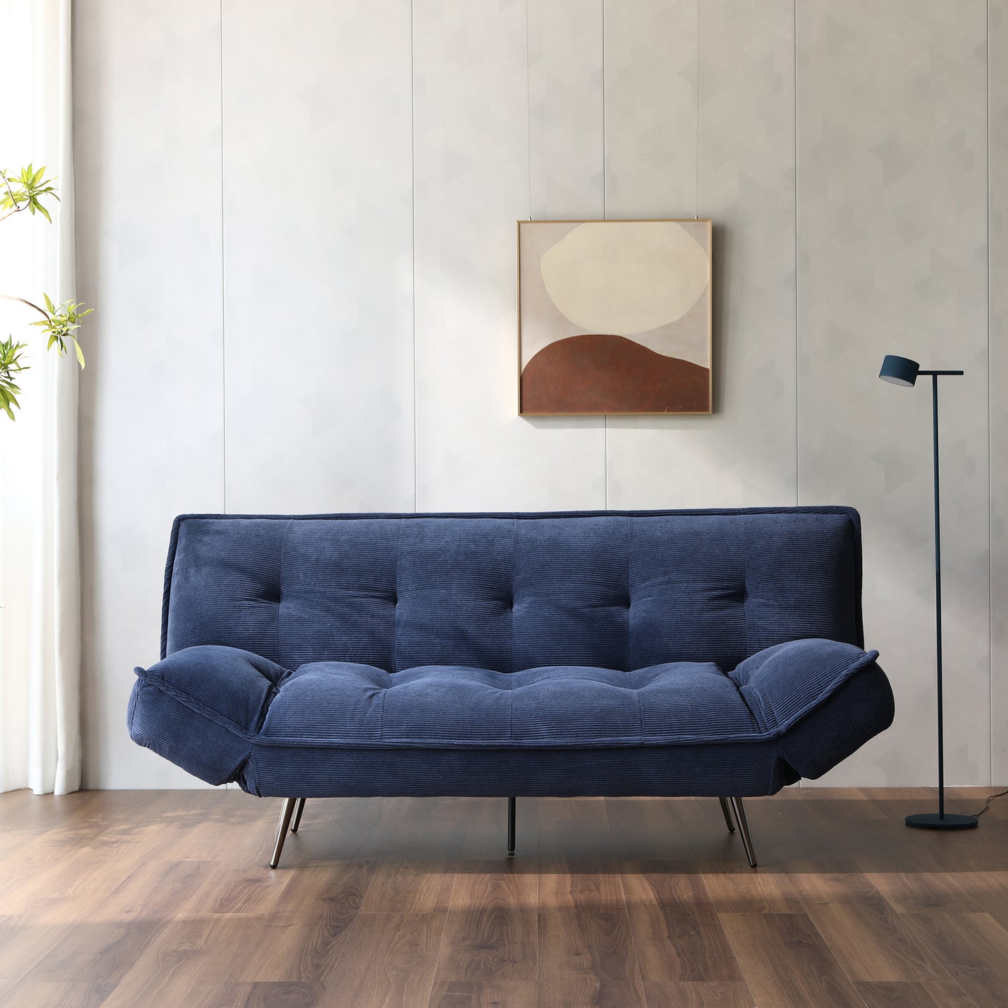 Remi Sofa Bed (LB68) - Navy Cord Fabric