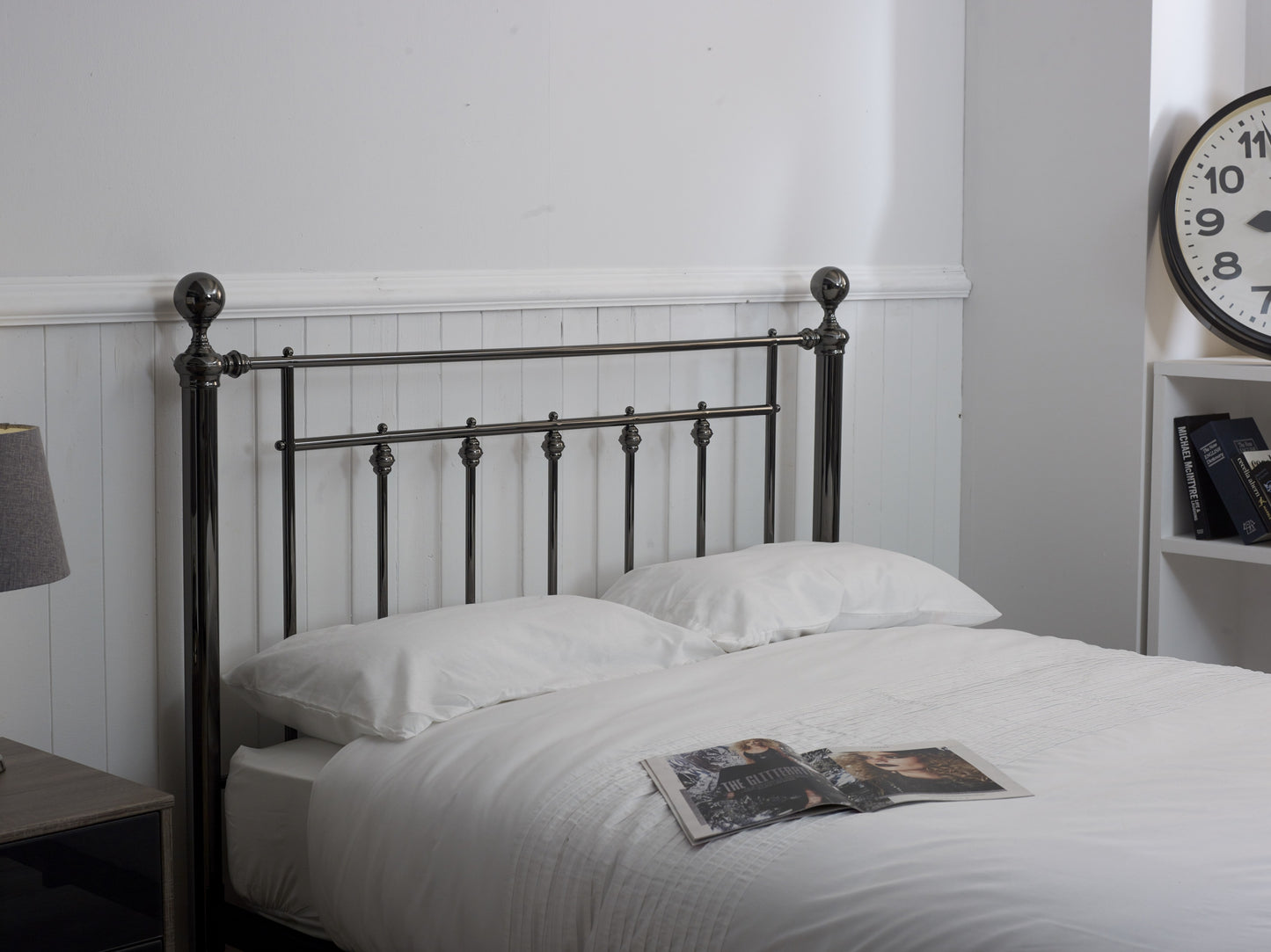 Libra Bed (LB16) - Black Chrome - Multiple Sizes