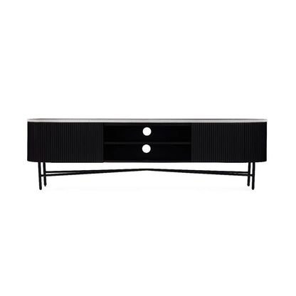 Lucas Media Stand - Black w/ Marble Top - Multiple Sizes