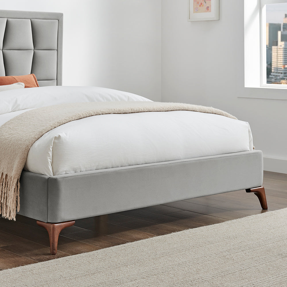 Carmen Bed (LB87) - Silver - Multiple Sizes