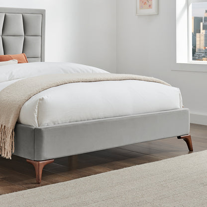 Carmen Bed (LB87) - Silver - Multiple Sizes