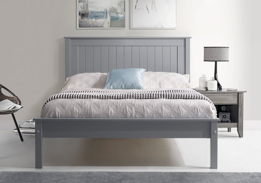 Taurus Low Footend Bed (LB58) - Grey - Multiple Sizes