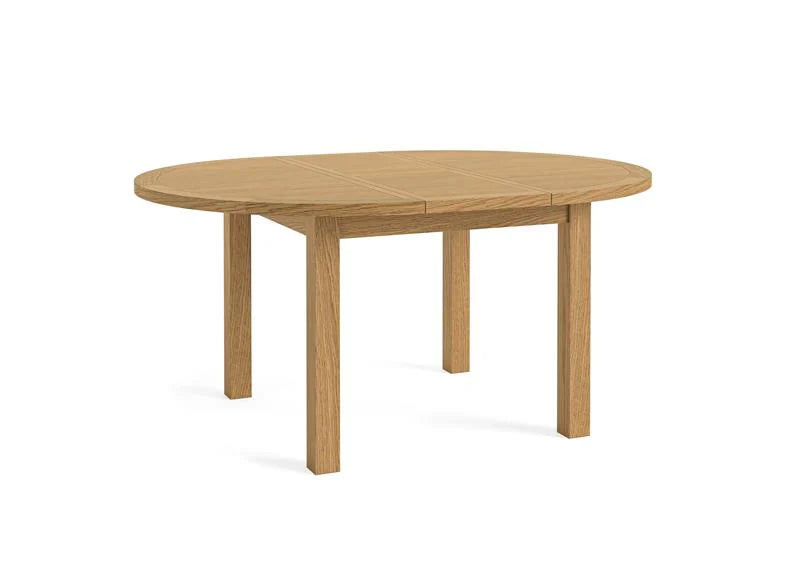 Burford Round Extendable Dining Table - Oak