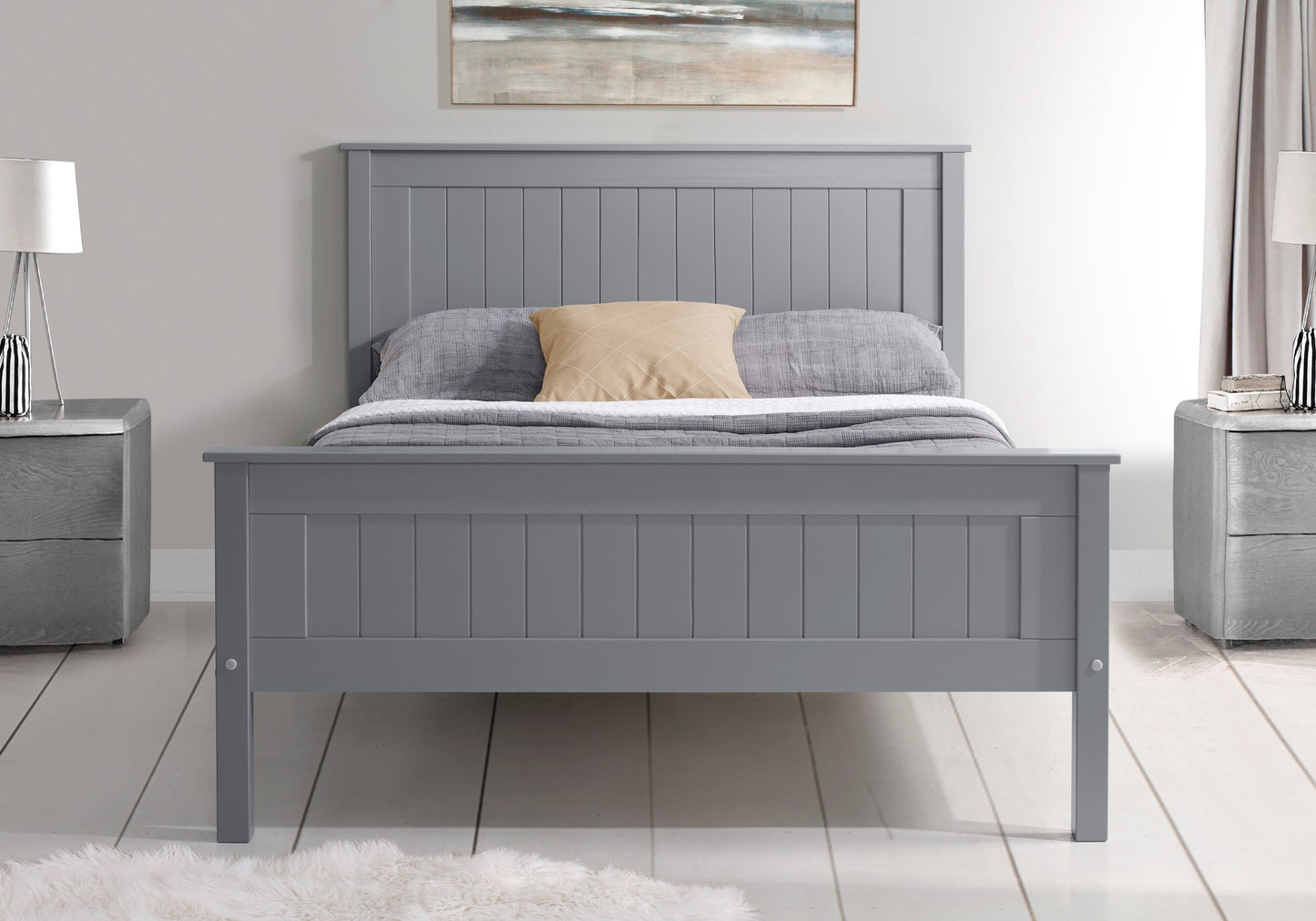 Taurus Bed (LB57) - Grey - Multiple Sizes