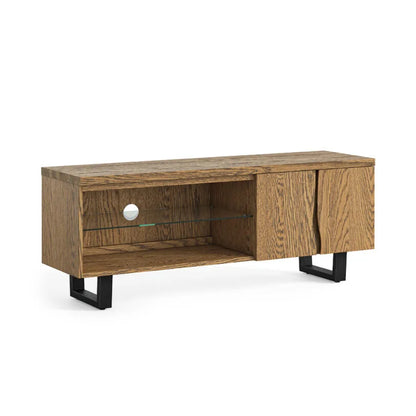 Jersey TV Unit - Smoked Oak & Black - Multiple Sizes