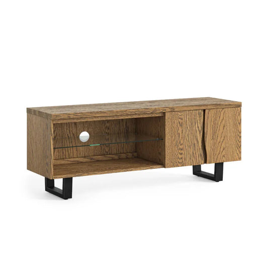 Jersey TV Unit - Smoked Oak & Black - Multiple Sizes