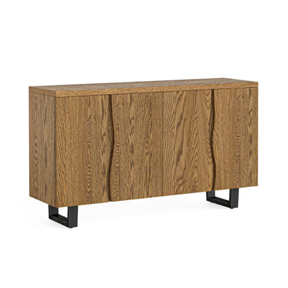 Jersey Sideboard - Smoked Oak & Black - Multiple Sizes