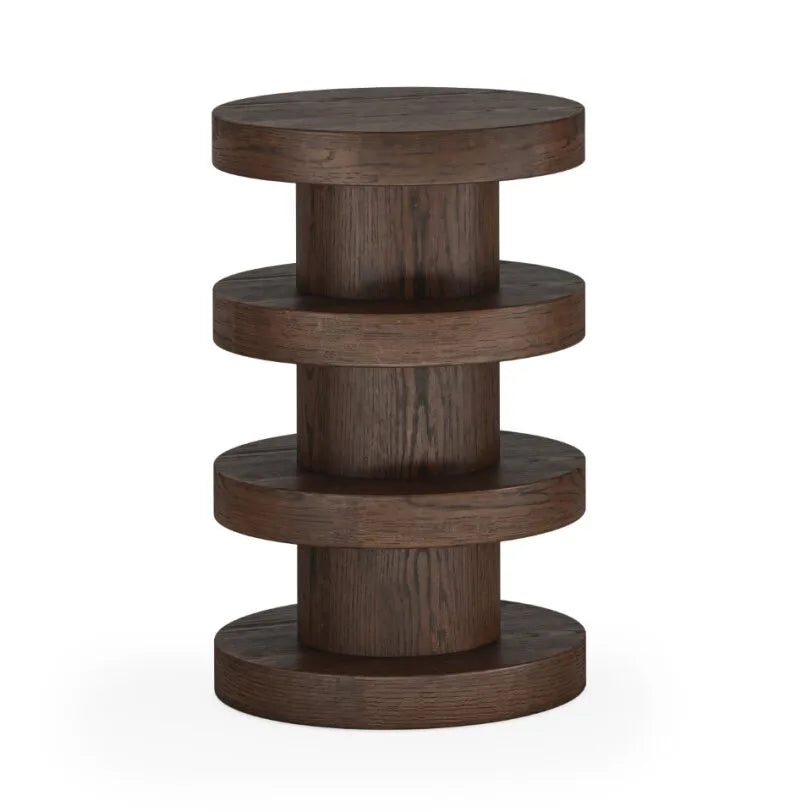 California Bobbin Side Table - Dark Oak
