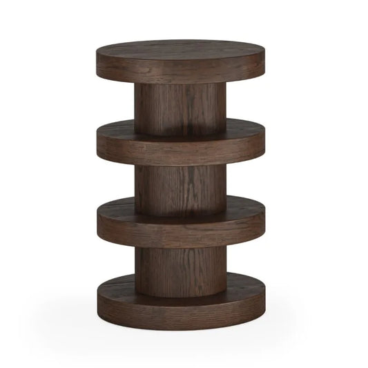 California Bobbin Side Table - Dark Oak