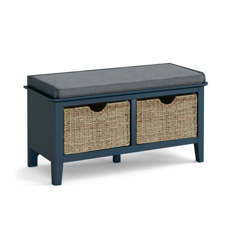 Harrogate Storage Bench - Dark Blue