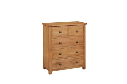 Aintree 5 Drawer Chest - Solid Oak
