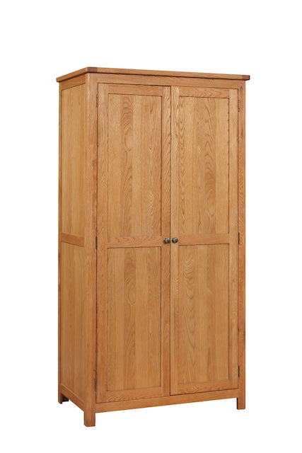 Aintree Double Wardrobe - Solid Oak