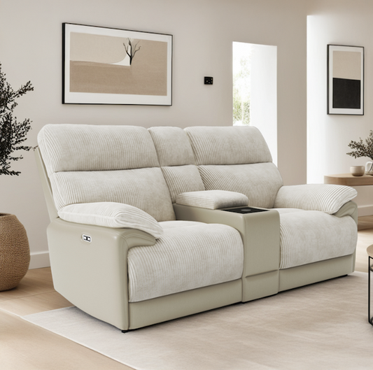 Arlington 2 Seater Sofa - Two Tone AC w/ Console