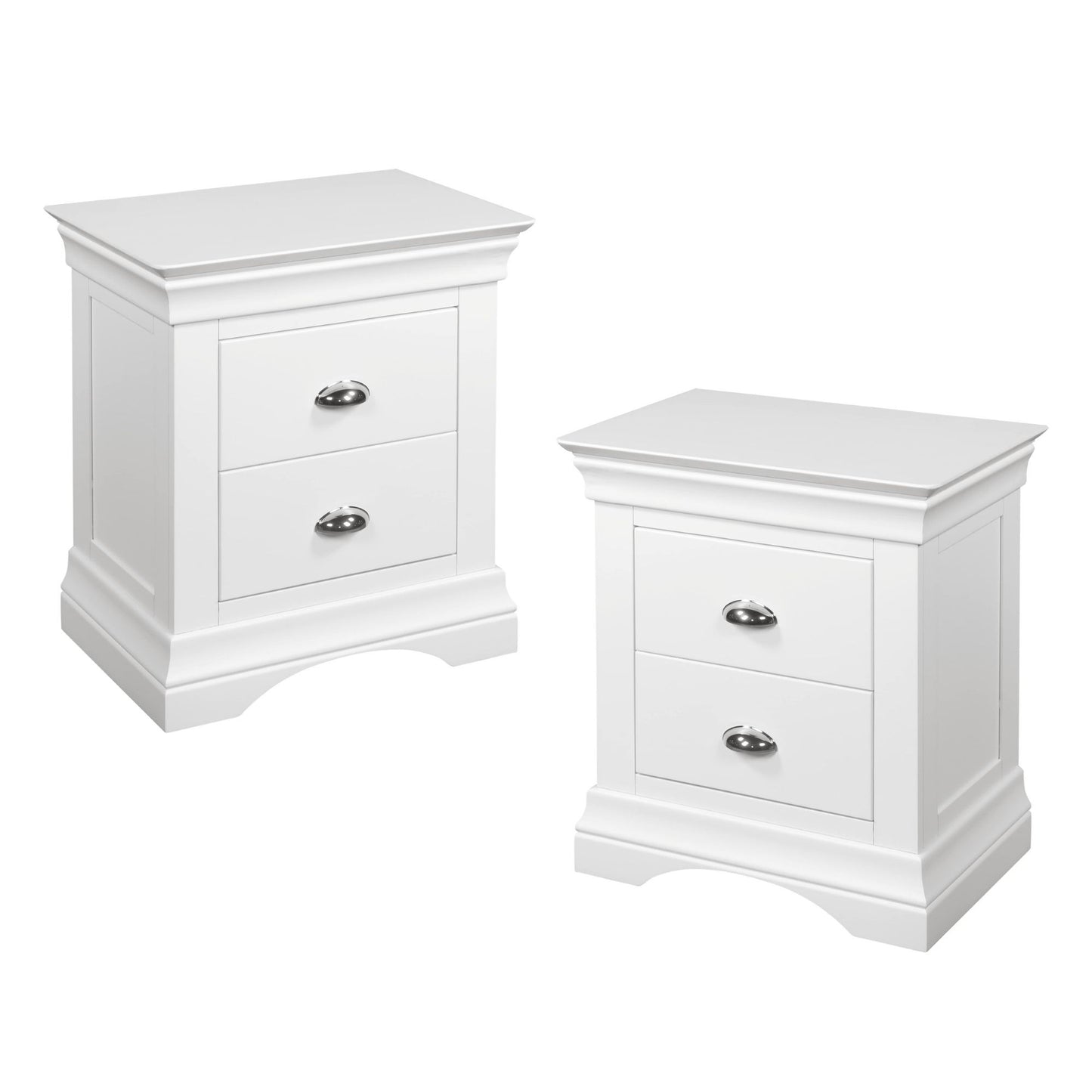 Bella 2 Drawer Locker - White