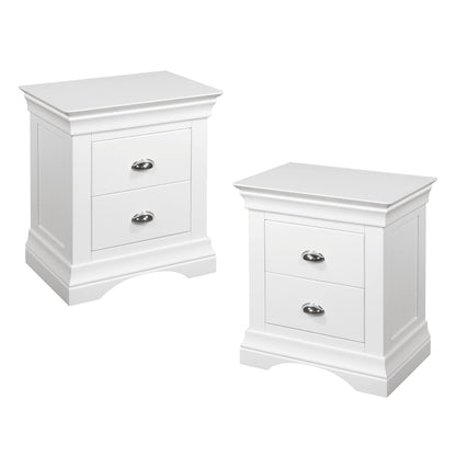 Bella 2 Drawer Locker - White