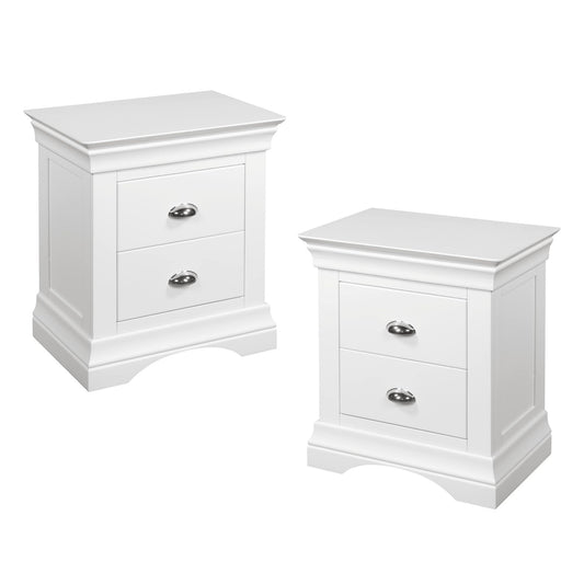 Bella 2 Drawer Locker - White