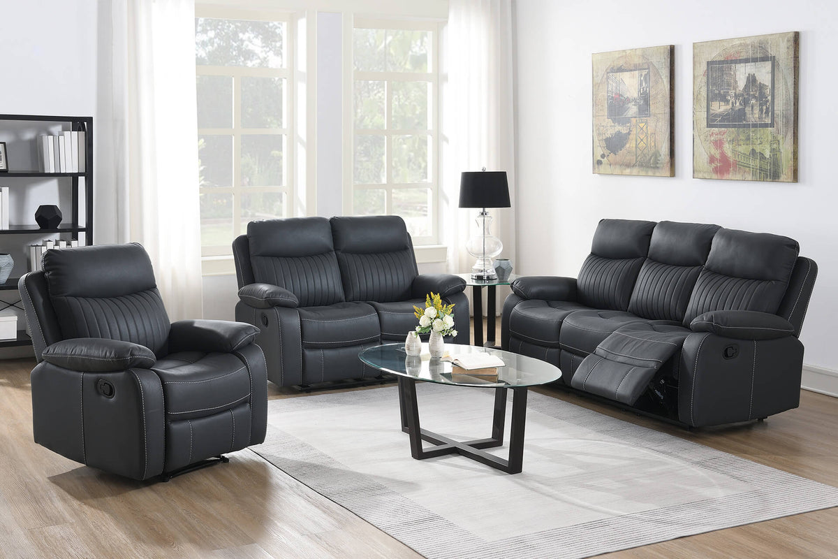 Barkley 1 Seater Manual Recliner Armchair - Dark Grey