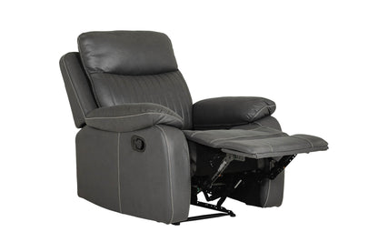 Barkley 1 Seater Manual Recliner Armchair - Dark Grey