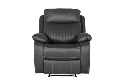 Barkley 1 Seater Manual Recliner Armchair - Dark Grey