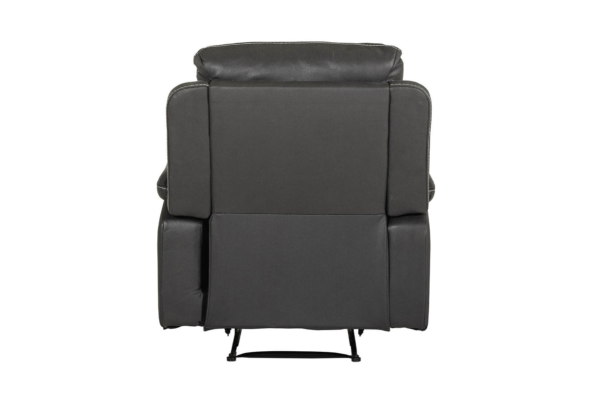 Barkley 1 Seater Manual Recliner Armchair - Dark Grey