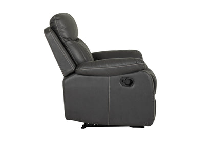 Barkley 1 Seater Manual Recliner Armchair - Dark Grey