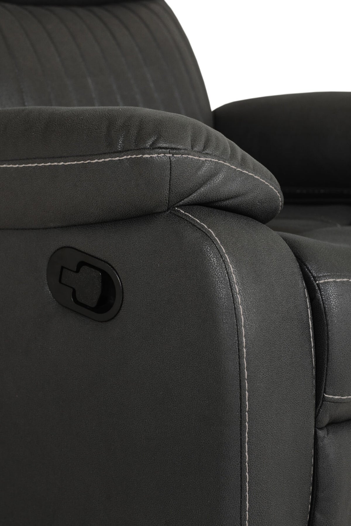 Barkley 1 Seater Manual Recliner Armchair - Dark Grey