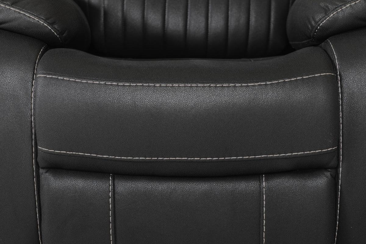 Barkley 1 Seater Manual Recliner Armchair - Dark Grey
