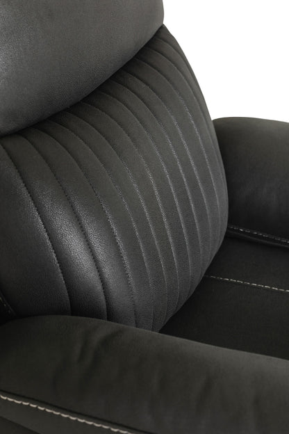Barkley 1 Seater Manual Recliner Armchair - Dark Grey