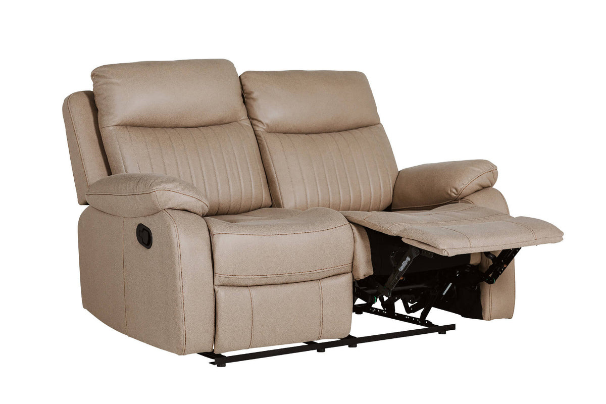 Barkley 2 Seater Manual Recliner Sofa - Brown