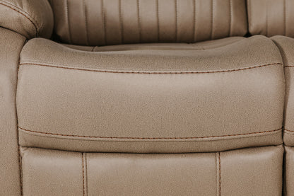 Barkley 2 Seater Manual Recliner Sofa - Brown