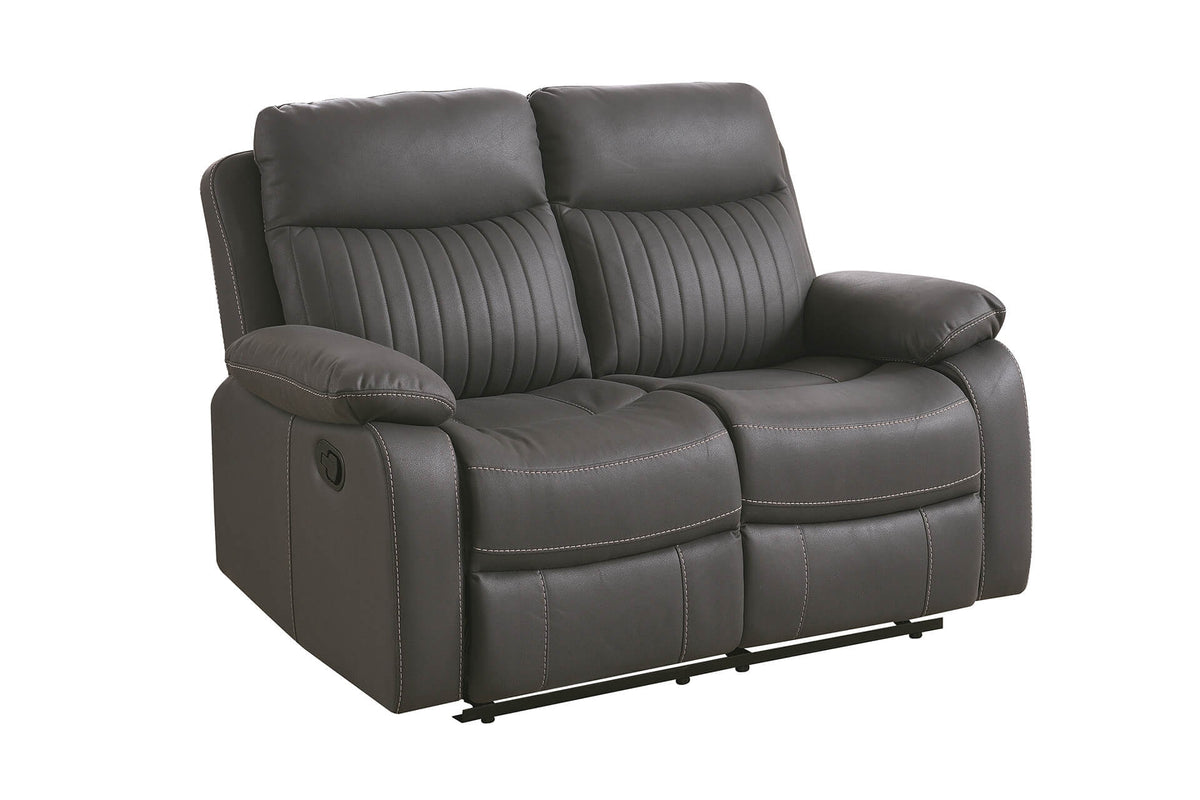 Barkley 2 Seater Manual Recliner Sofa - Dark Grey