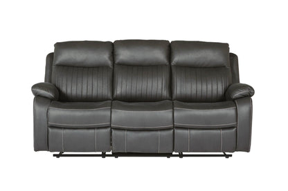 Barkley 3 Seater Manual Recliner Sofa - Dark Grey