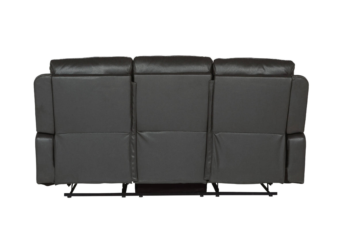 Barkley 3 Seater Manual Recliner Sofa - Dark Grey