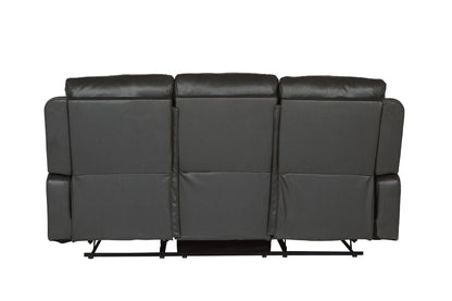 Barkley 3 Seater Manual Recliner Sofa - Dark Grey