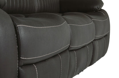 Barkley 3 Seater Manual Recliner Sofa - Dark Grey