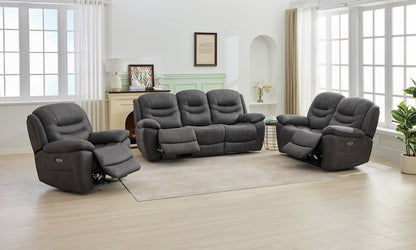 Bremen 3 Seater Sofa - Gunmetal AC