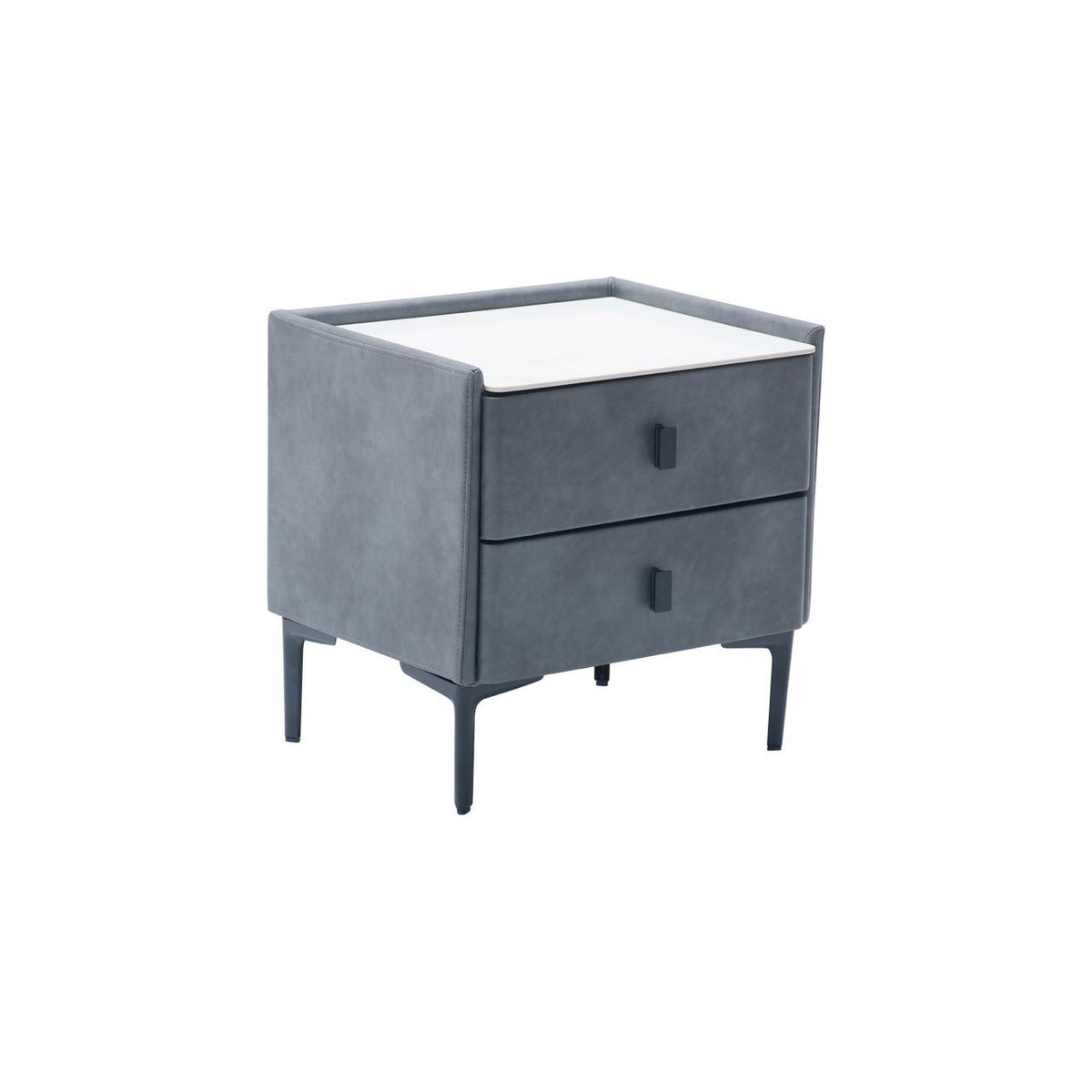 Carla Bedside Table with Charger - Multiple Colours