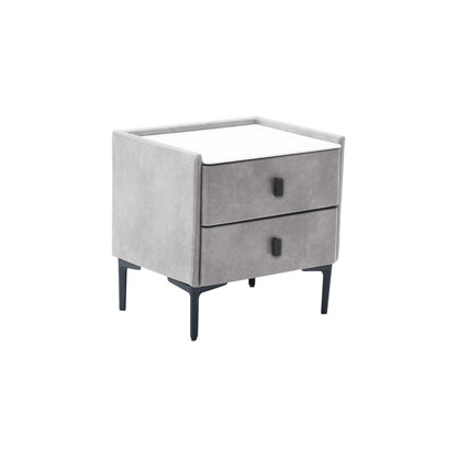 Carla Bedside Table with Charger - Multiple Colours