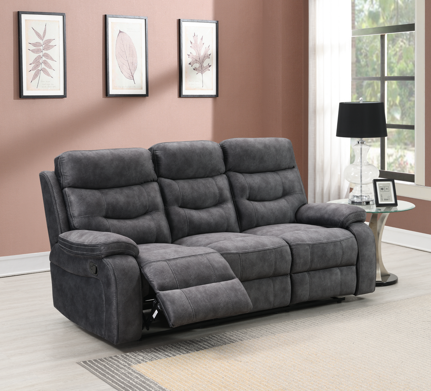 Carrie 3 Seater - Dark Grey