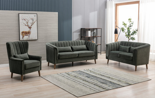 Charlotte 2 Seater Loveseat - Winter Moss