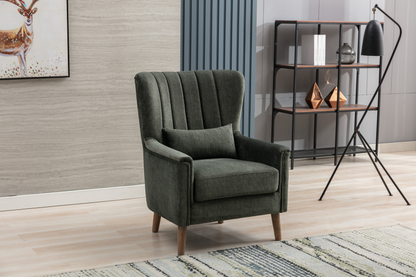 Charlotte Armchair - Winter Moss