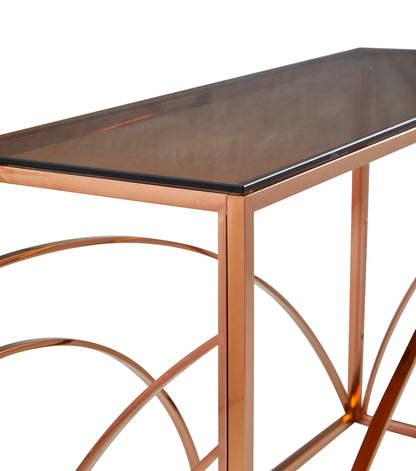 Chic Rose Gold Console Table - Floor Model Only