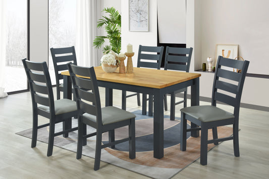Columbia 5' Dining Set - Charcoal