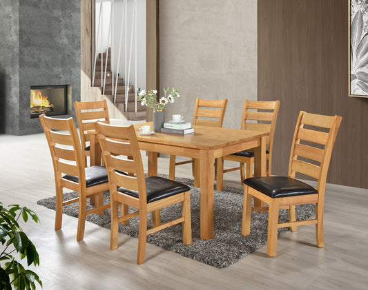 Columbia 5' Dining Set - Light Oak