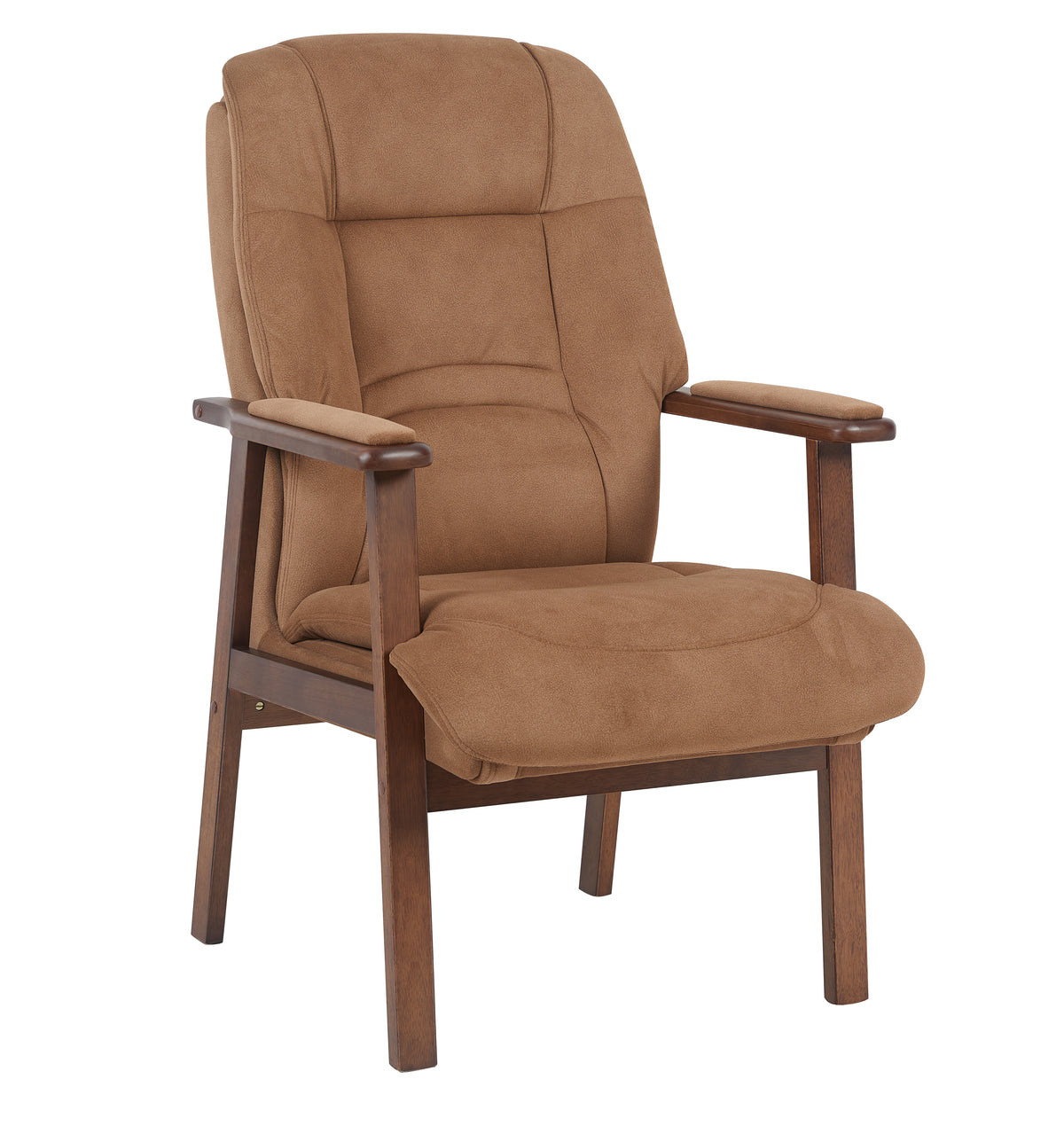 Enid Fireside Chair - Brown