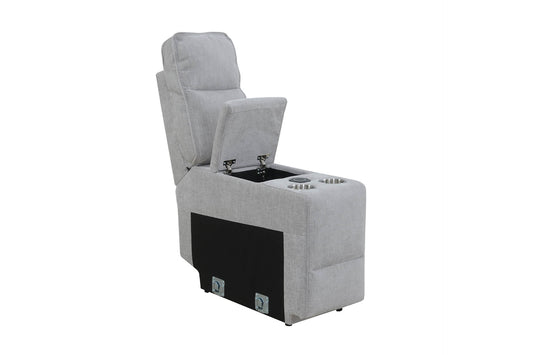 Eloise Console Sectional - Grey