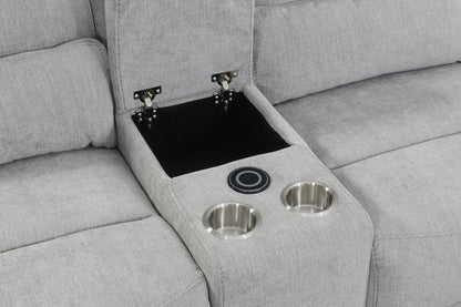 Eloise Console Sectional - Grey